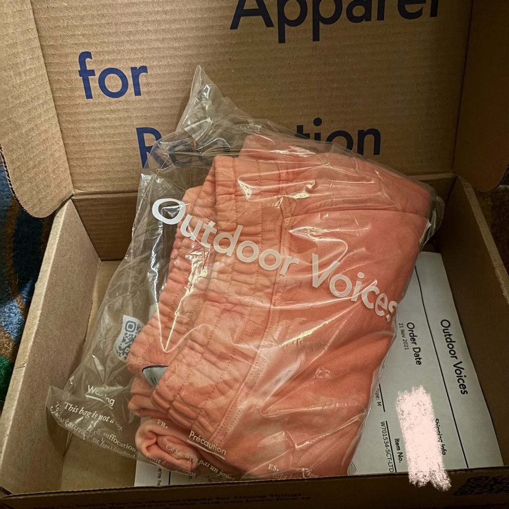 NWT Outdoor Voices Pickup Sweatpants Lantana